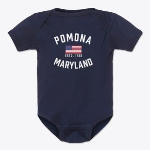 Pomona Maryland Patriot Baby Onesie