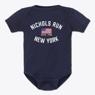 Nichols Run New York Patriot Baby Onesie