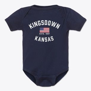 Kingsdown Kansas Patriot Baby Onesie