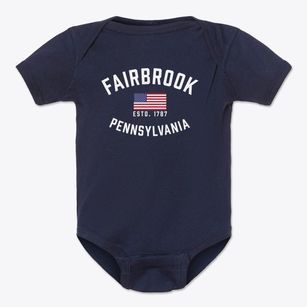 Fairbrook Pennsylvania Patriot Baby Onesie