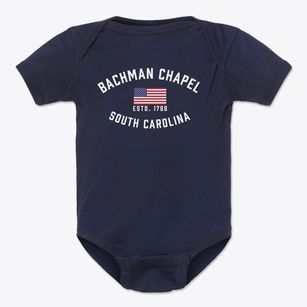 Bachman Chapel South Carolina Patriot Baby Onesie
