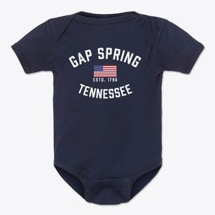 Gap Spring Tennessee Patriot Baby Onesie
