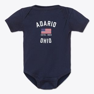 Adario Ohio Patriot Baby Onesie