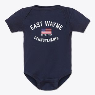 East Wayne Pennsylvania Patriot Baby Onesie