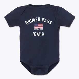 Grimes Pass Idaho Patriot Baby Onesie