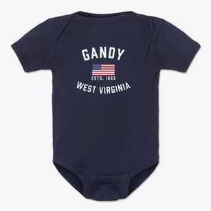 Gandy West Virginia Patriot Baby Onesie