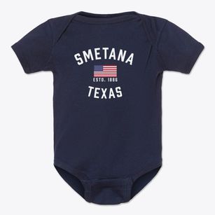 Smetana Texas Patriot Baby Onesie