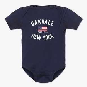 Oakvale New York Patriot Baby Onesie