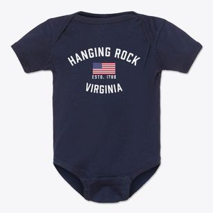 Hanging Rock Virginia Patriot Baby Onesie