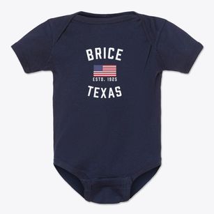 Brice Texas Patriot Baby Onesie