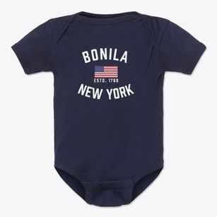 Bonila New York Patriot Baby Onesie