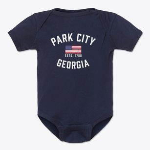 Park City Georgia Patriot Baby Onesie