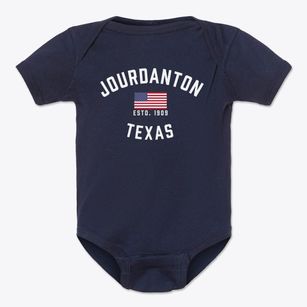 Jourdanton Texas Patriot Baby Onesie