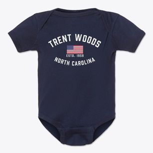 Trent Woods North Carolina Patriot Baby Onesie