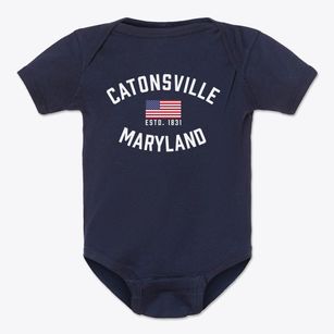 Catonsville Maryland Patriot Baby Onesie