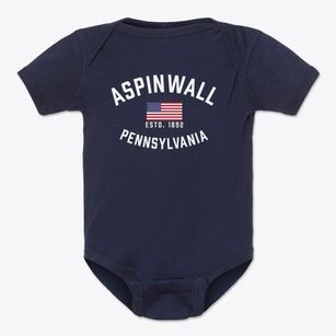 Aspinwall Pennsylvania Patriot Baby Onesie