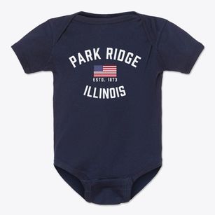 Park Ridge Illinois Patriot Baby Onesie