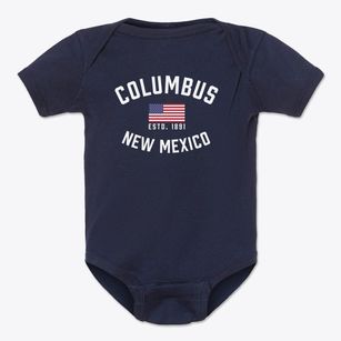 Columbus New Mexico Patriot Baby Onesie