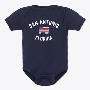 San Antonio Florida Patriot Baby Onesie