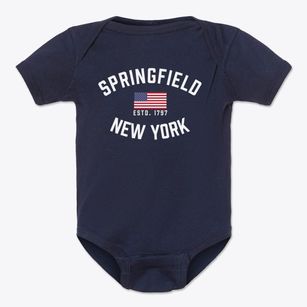 Springfield New York Patriot Baby Onesie
