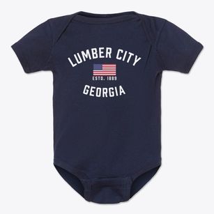 Lumber City Georgia Patriot Baby Onesie