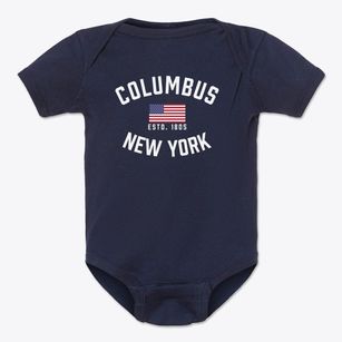 Columbus New York Patriot Baby Onesie