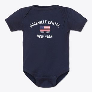 Rockville Centre New York Patriot Baby Onesie