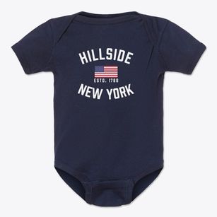 Hillside New York Patriot Baby Onesie