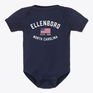Ellenboro North Carolina Patriot Baby Onesie