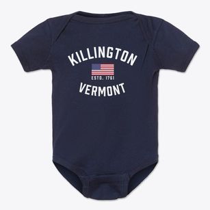 Killington Vermont Patriot Baby Onesie