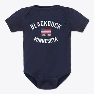 Blackduck Minnesota Patriot Baby Onesie