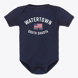 Watertown South Dakota Patriot Baby Onesie