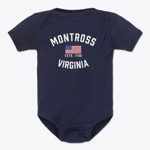 Montross Virginia Patriot Baby Onesie
