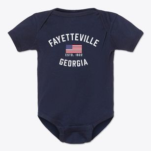 Fayetteville Georgia Patriot Baby Onesie