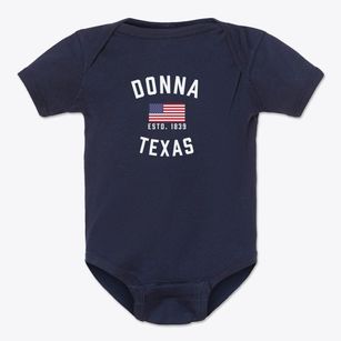 Donna Texas Patriot Baby Onesie