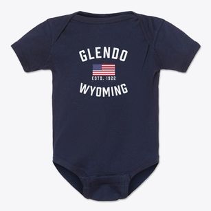 Glendo Wyoming Patriot Baby Onesie
