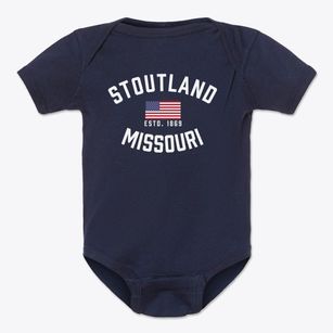Stoutland Missouri Patriot Baby Onesie