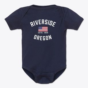 Riverside Oregon Patriot Baby Onesie