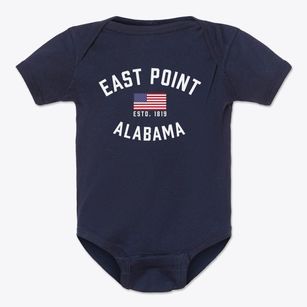 East Point Alabama Patriot Baby Onesie