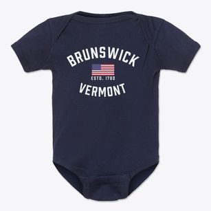 Brunswick Vermont Patriot Baby Onesie