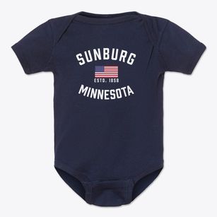 Sunburg Minnesota Patriot Baby Onesie