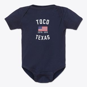 Toco Texas Patriot Baby Onesie