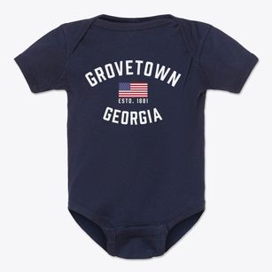 Grovetown Georgia Patriot Baby Onesie