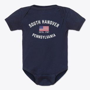 South Hanover Pennsylvania Patriot Baby Onesie