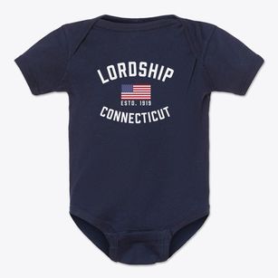 Lordship Connecticut Patriot Baby Onesie