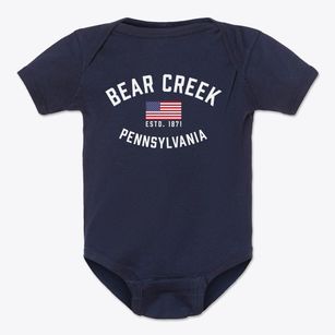 Bear Creek Pennsylvania Patriot Baby Onesie