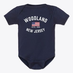 Woodland New Jersey Patriot Baby Onesie