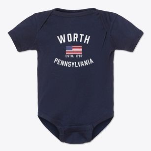 Worth Pennsylvania Patriot Baby Onesie
