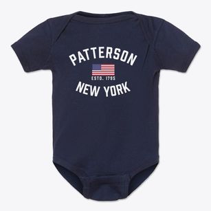 Patterson New York Patriot Baby Onesie