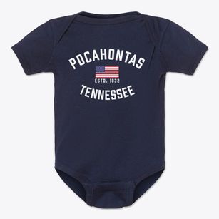 Pocahontas Tennessee Patriot Baby Onesie